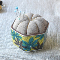 Kutani Pin Cushion, Bisque Yoshidaya