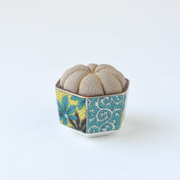 Kutani Pin Cushion, Bisque Yoshidaya