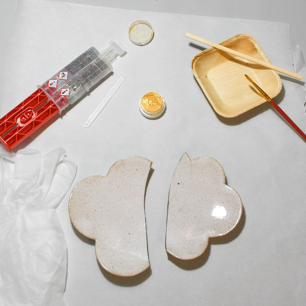 DIY Kintsugi Kit w/ Ceramic Heart