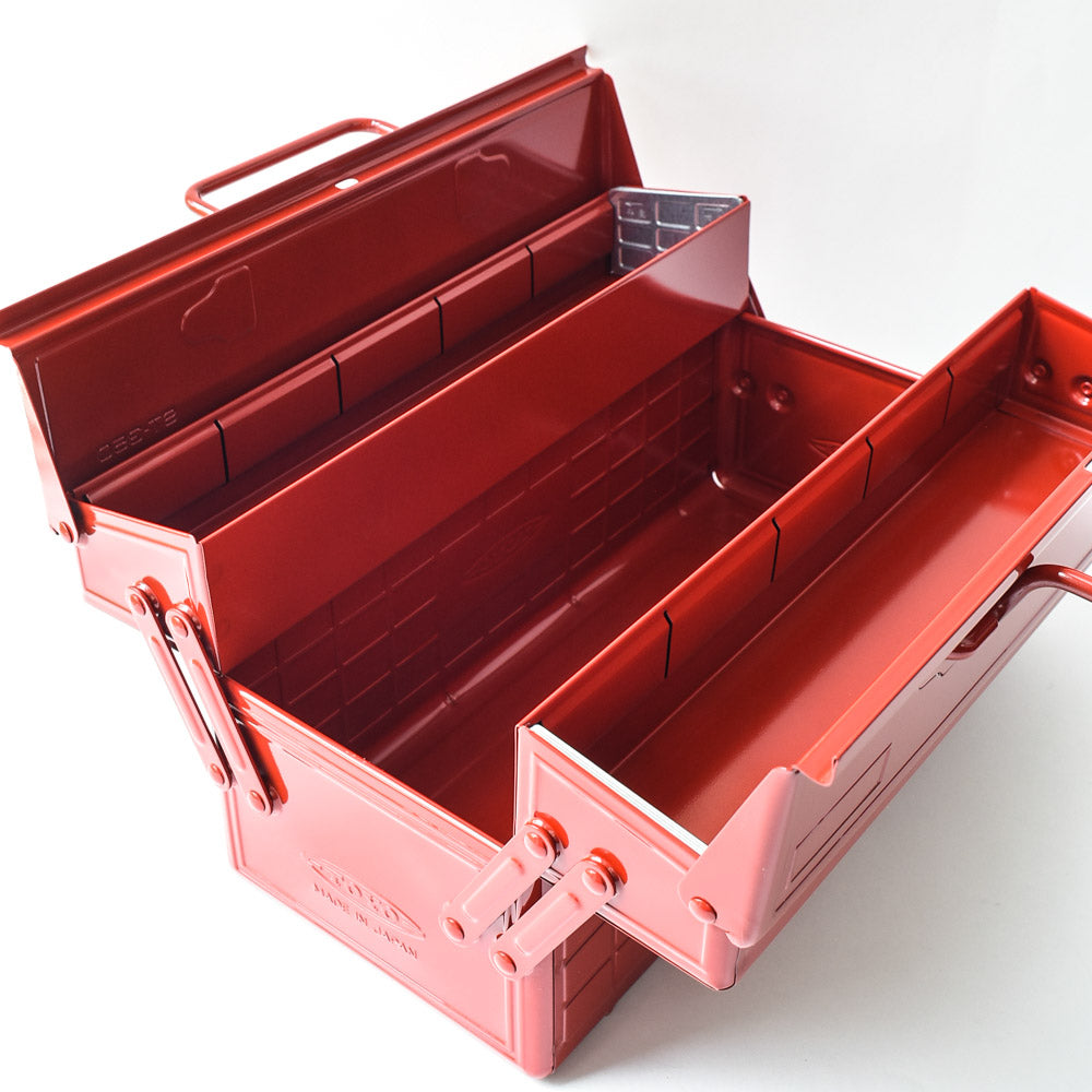Steel Cantilever Lid Tool Box, Red – Brooklyn Haberdashery