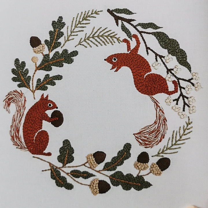 Autumn-Themed Embroidery