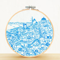 Oia, Santorini | Greece Embroidery Kit