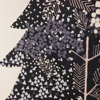 Christmas Tree Berry+Fern Tapestry by Echino, Charcoal