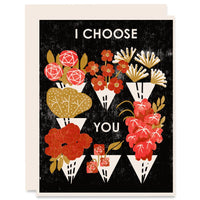 I Choose You Letterpress Card