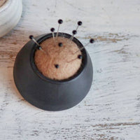 Handmade Ceramic Pin Cushion - Black