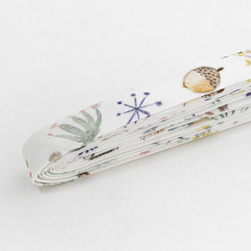 Double Fold Bias Tape 1/2" - Woodland Rabbit