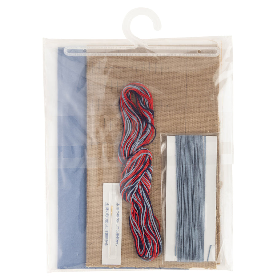 Envelope Pouch Sashiko Kit, Tweed