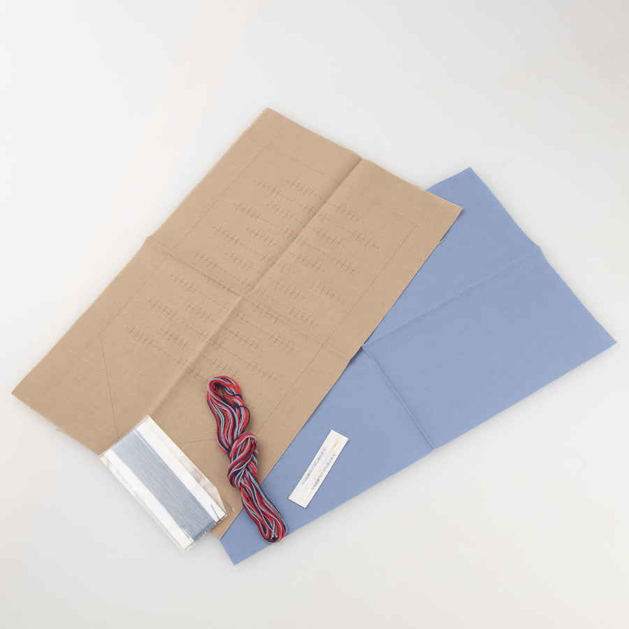 Envelope Pouch Sashiko Kit, Tweed