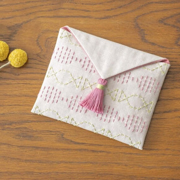 Envelope Pouch Sashiko Kit, Candy