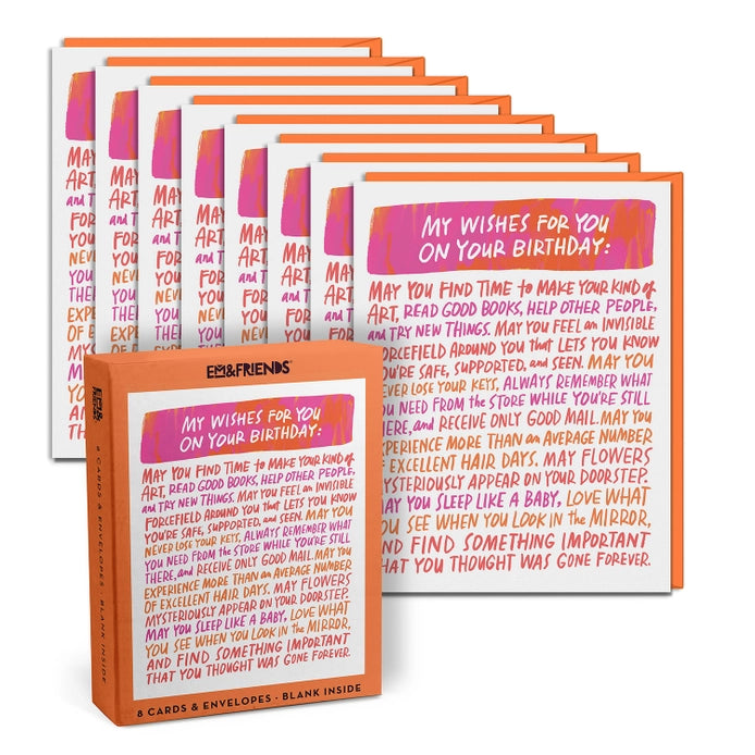 Wishes for Your Birthday Card, Box Set