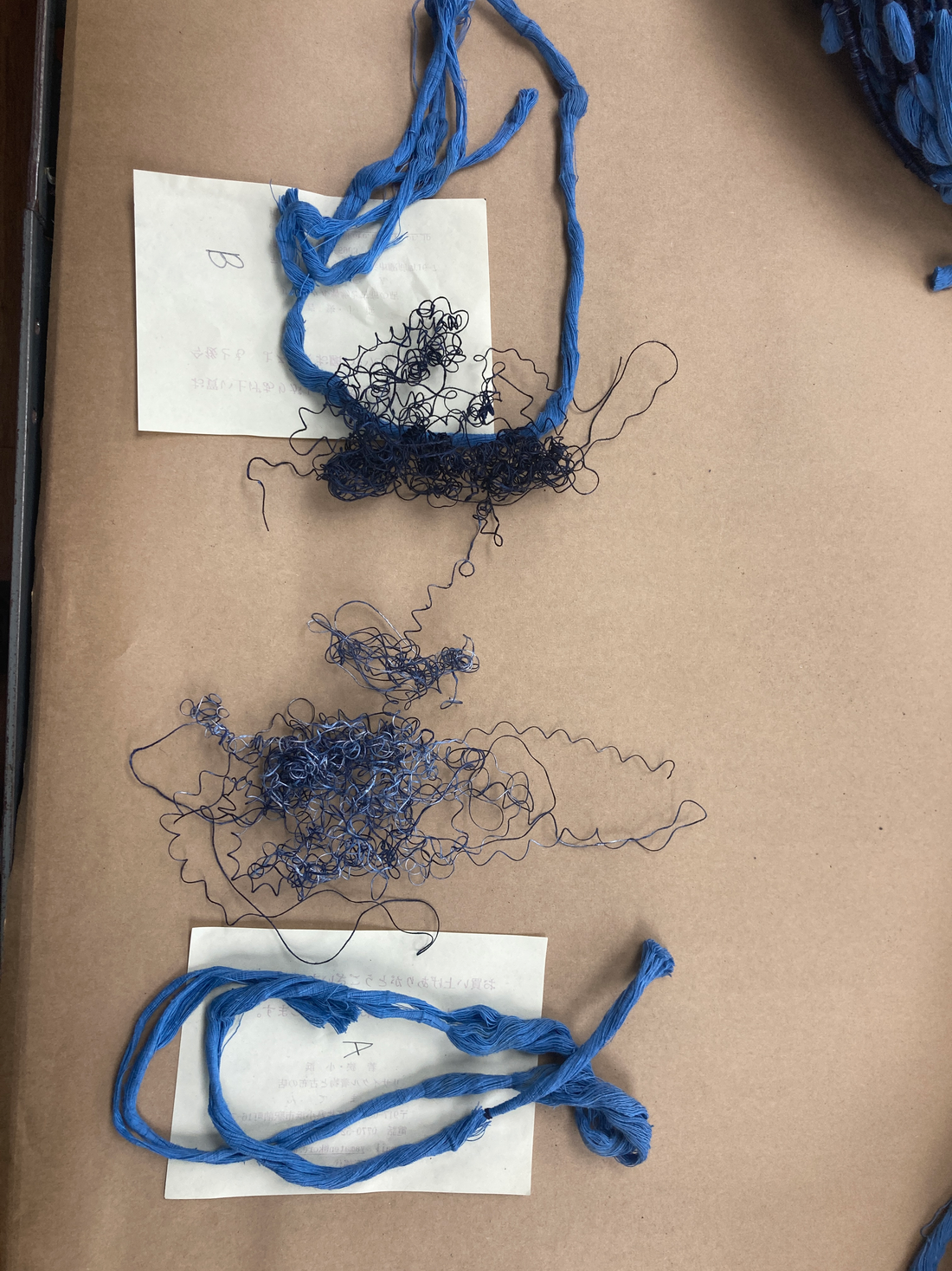 Vintage Thread Dyed for Kasuri - Wrapped Bright Indigo