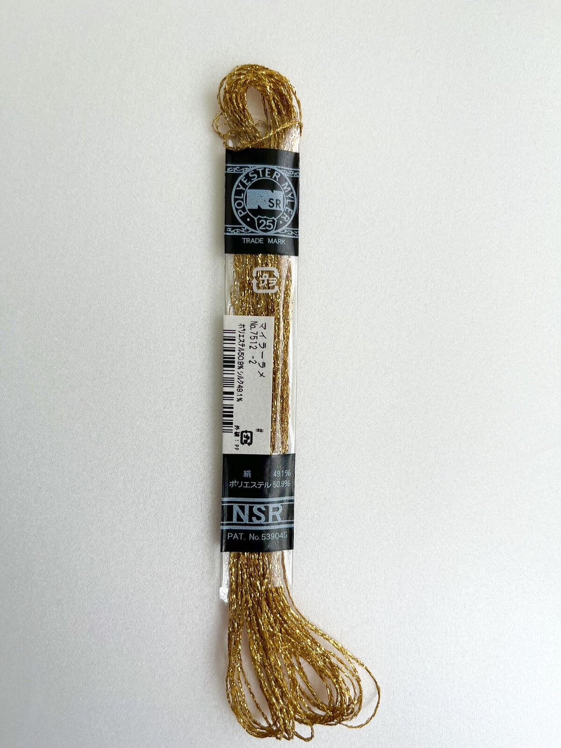 Cosmo Silk Lamé Thread - 7512-2 Gold