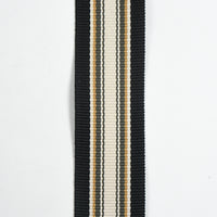 Black Regimental Stripe Grosgrain Ribbon/Webbing - 1-1/2" - 20yd Roll