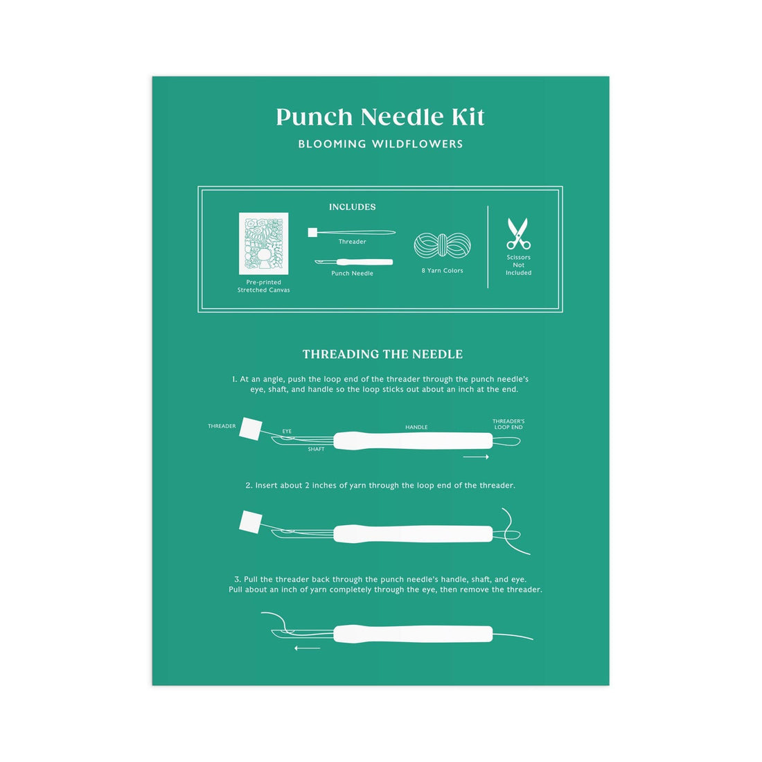 Blooming Wildflowers Punch Needle Kit