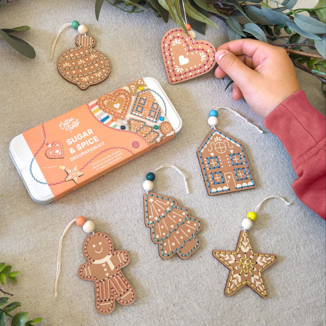Sugar & Spice Stitched Ornament Kit