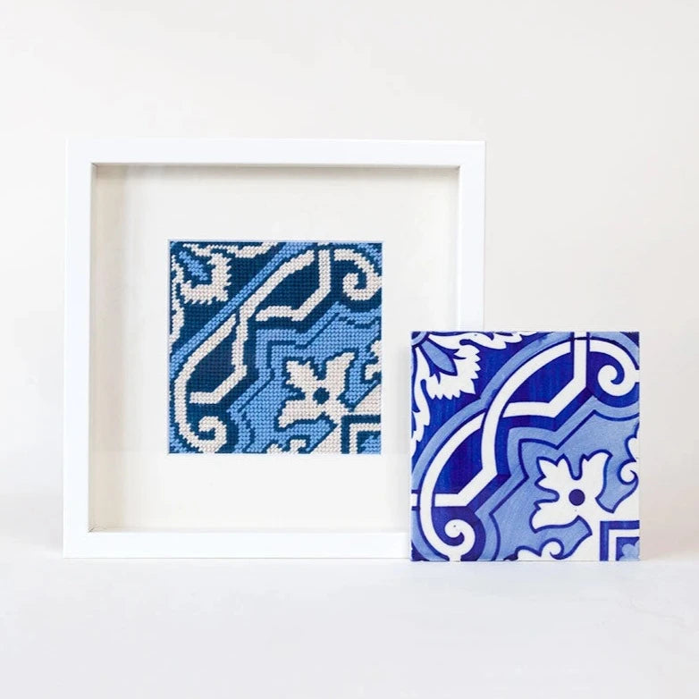 Fontainhas Portuguese Tile Needlepoint Kit