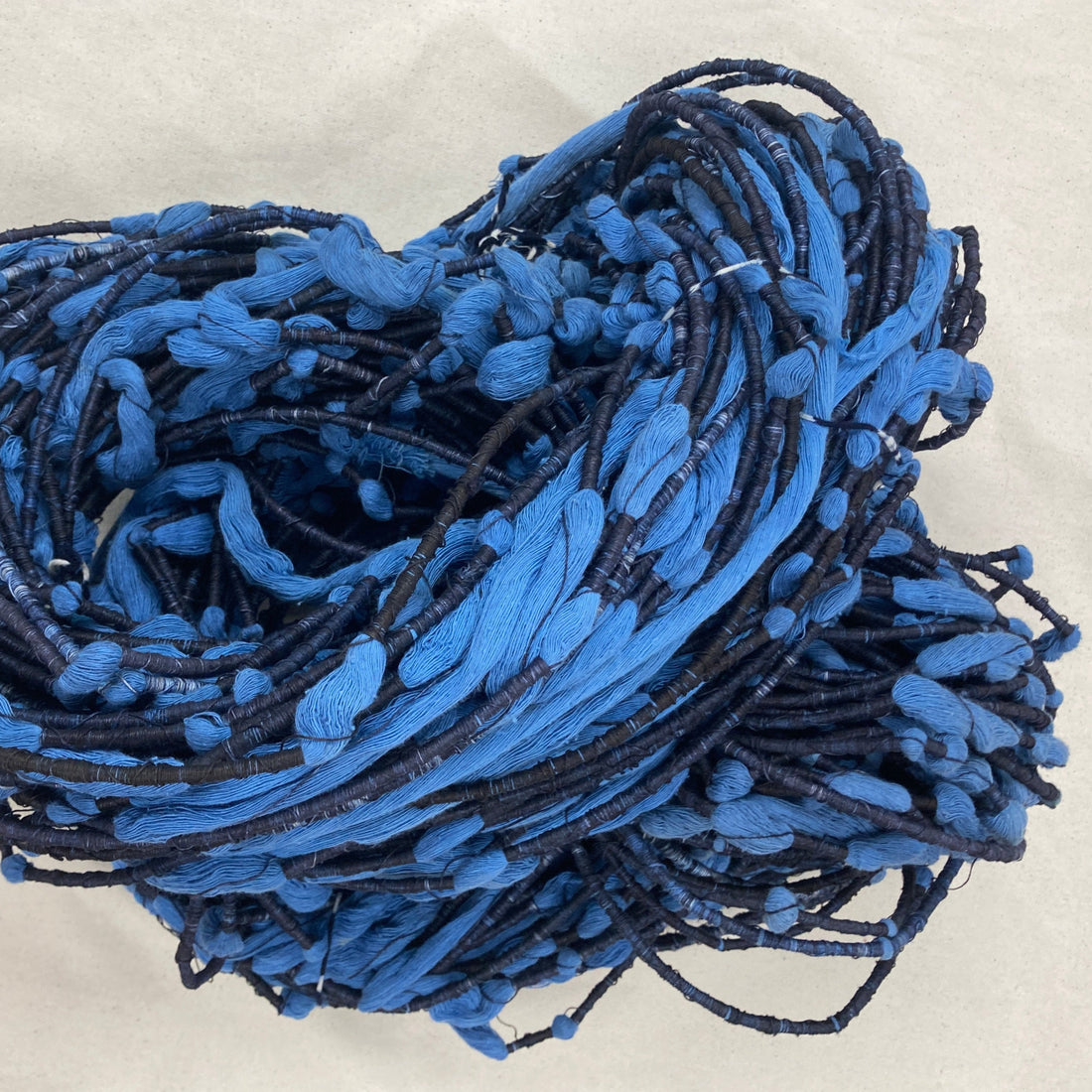 Vintage Thread Dyed for Kasuri - Wrapped Bright Indigo