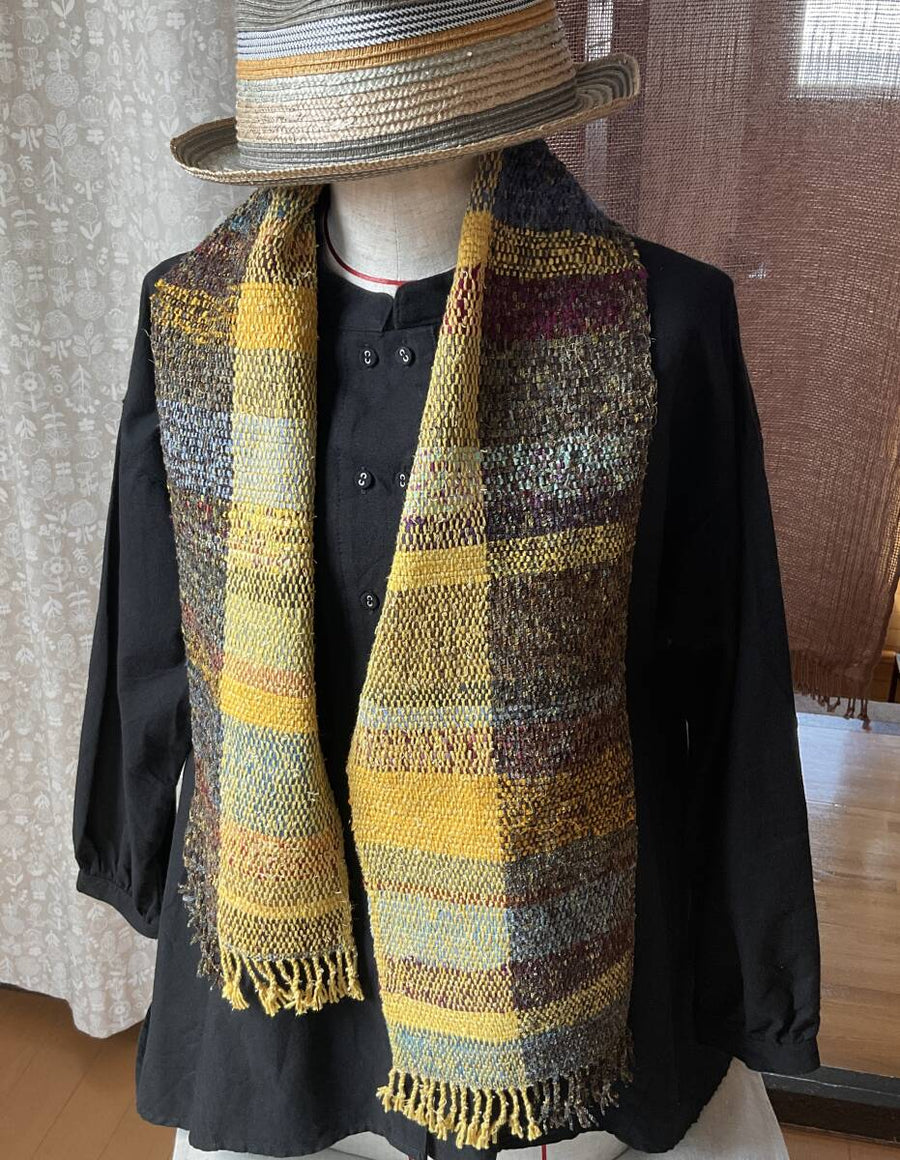 Handwoven Sakiori - Goldenrod