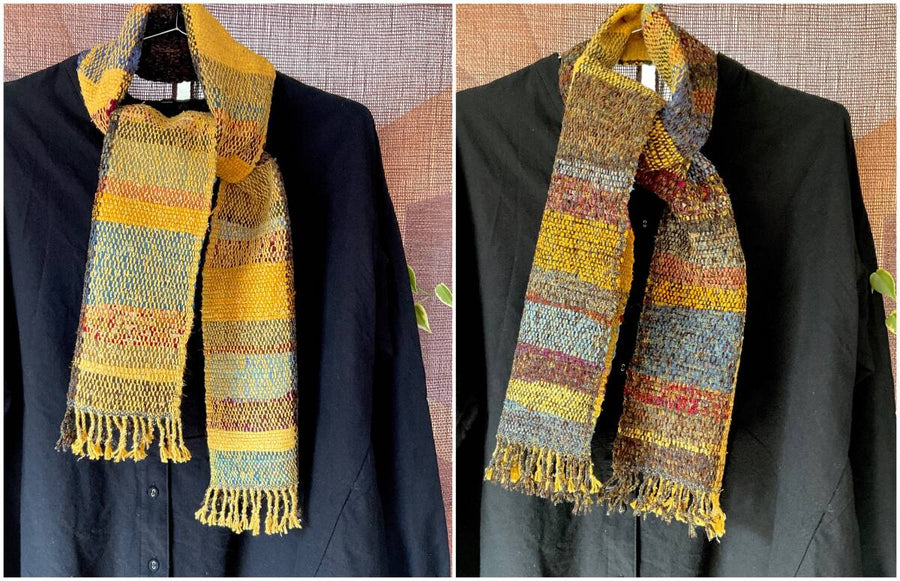 Handwoven Sakiori - Goldenrod