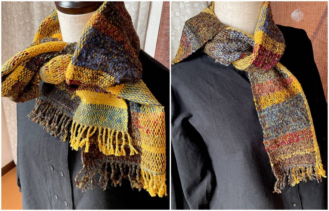 Handwoven Sakiori - Goldenrod