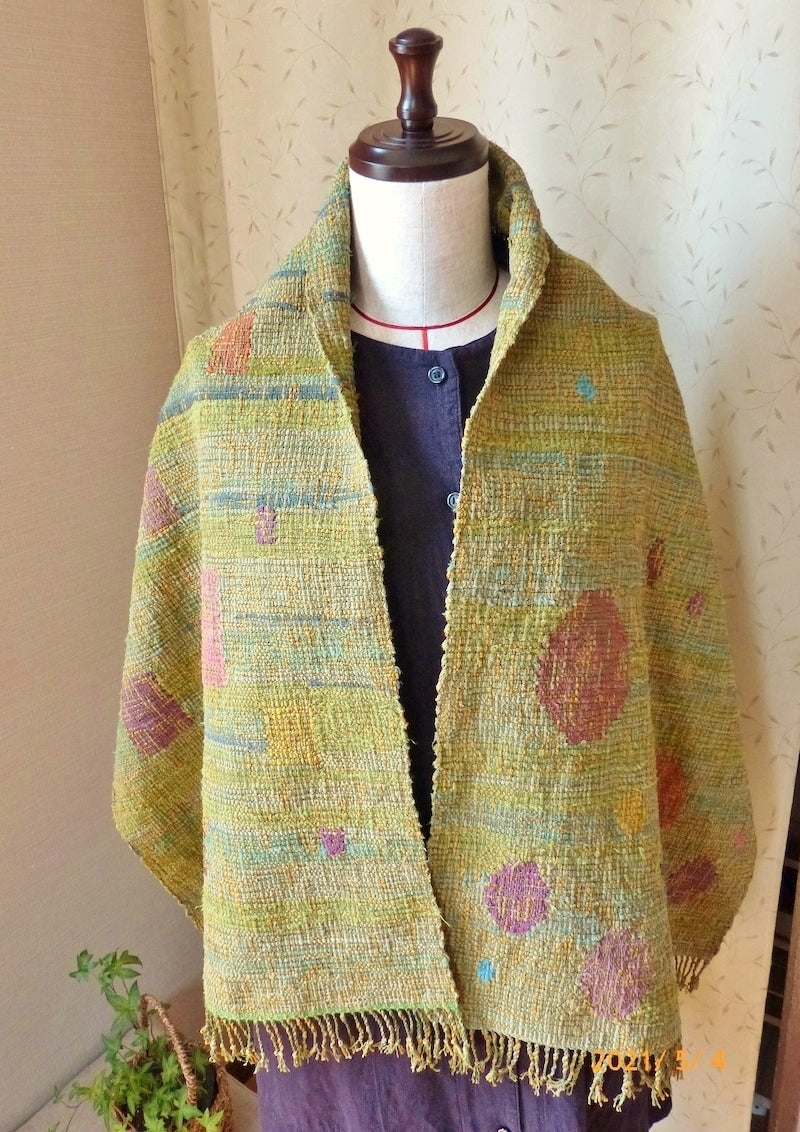 Handwoven Sakiori - Meadow After the Rain