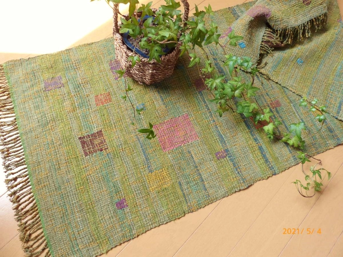 Handwoven Sakiori - Meadow After the Rain