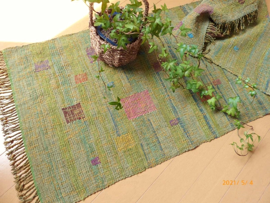 Handwoven Sakiori - Meadow After the Rain