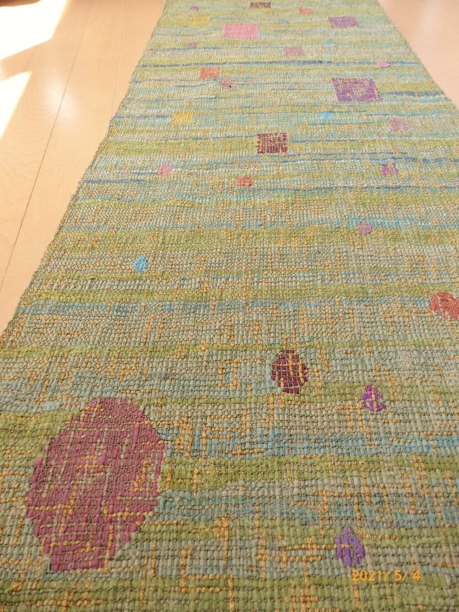 Handwoven Sakiori - Meadow After the Rain