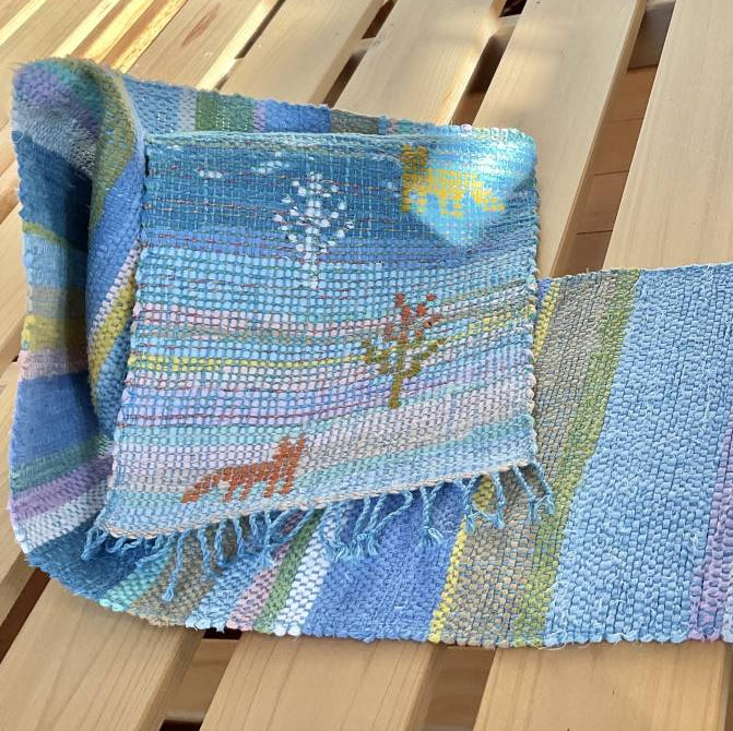 Handwoven Sakiori - Spring Snowfield