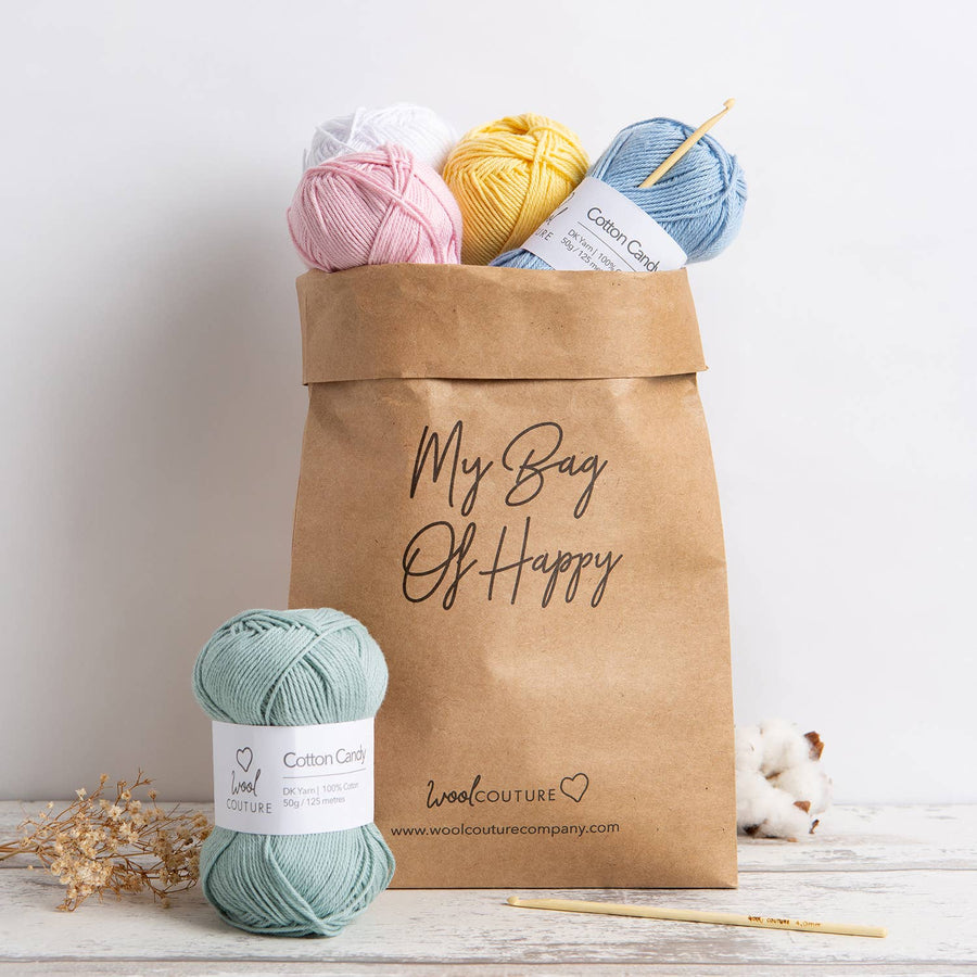 Face Cloth & Scrub Pad Beginner Crochet Kit, Mint