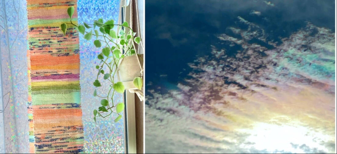 Handwoven Sakiori - Iridescent Clouds