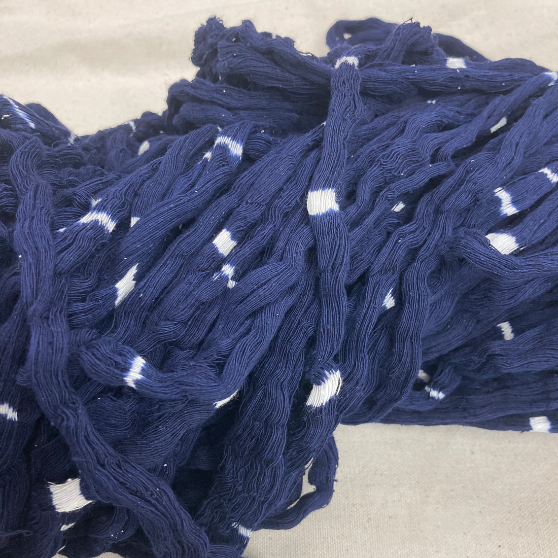 Vintage Thread Dyed for Kasuri - Variegated Dark Indigo
