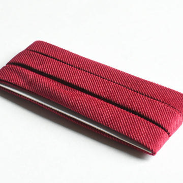 Corduroy Bias Tape - Claret Red 5/8"