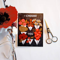 I Choose You Letterpress Card