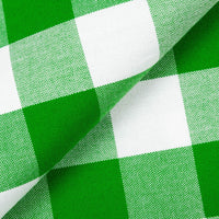 Carolina 1" Gingham, Kelly Green - 1/2yd cut