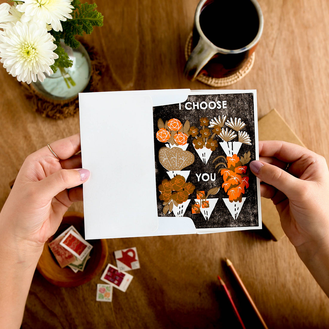 I Choose You Letterpress Card