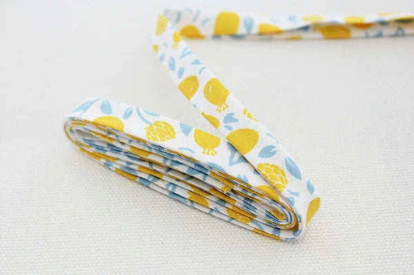 Double Fold Bias Tape 1/2" - Honey Lemon