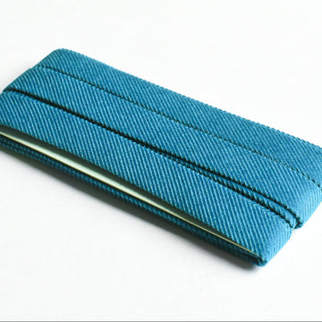 Corduroy Bias Tape - Peacock Blue 5/8"