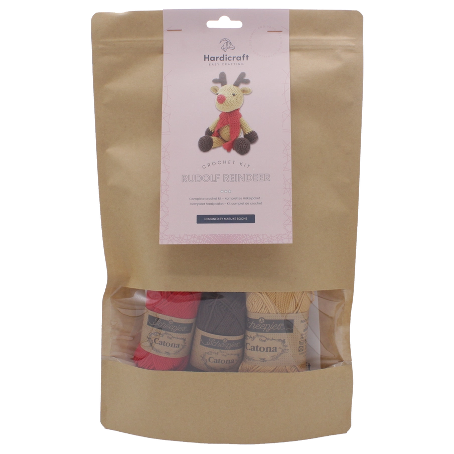 Rudolf the Reindeer DIY Crochet Kit