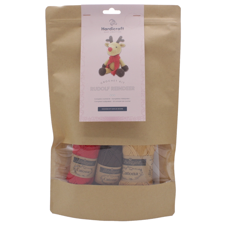 Rudolf the Reindeer DIY Crochet Kit