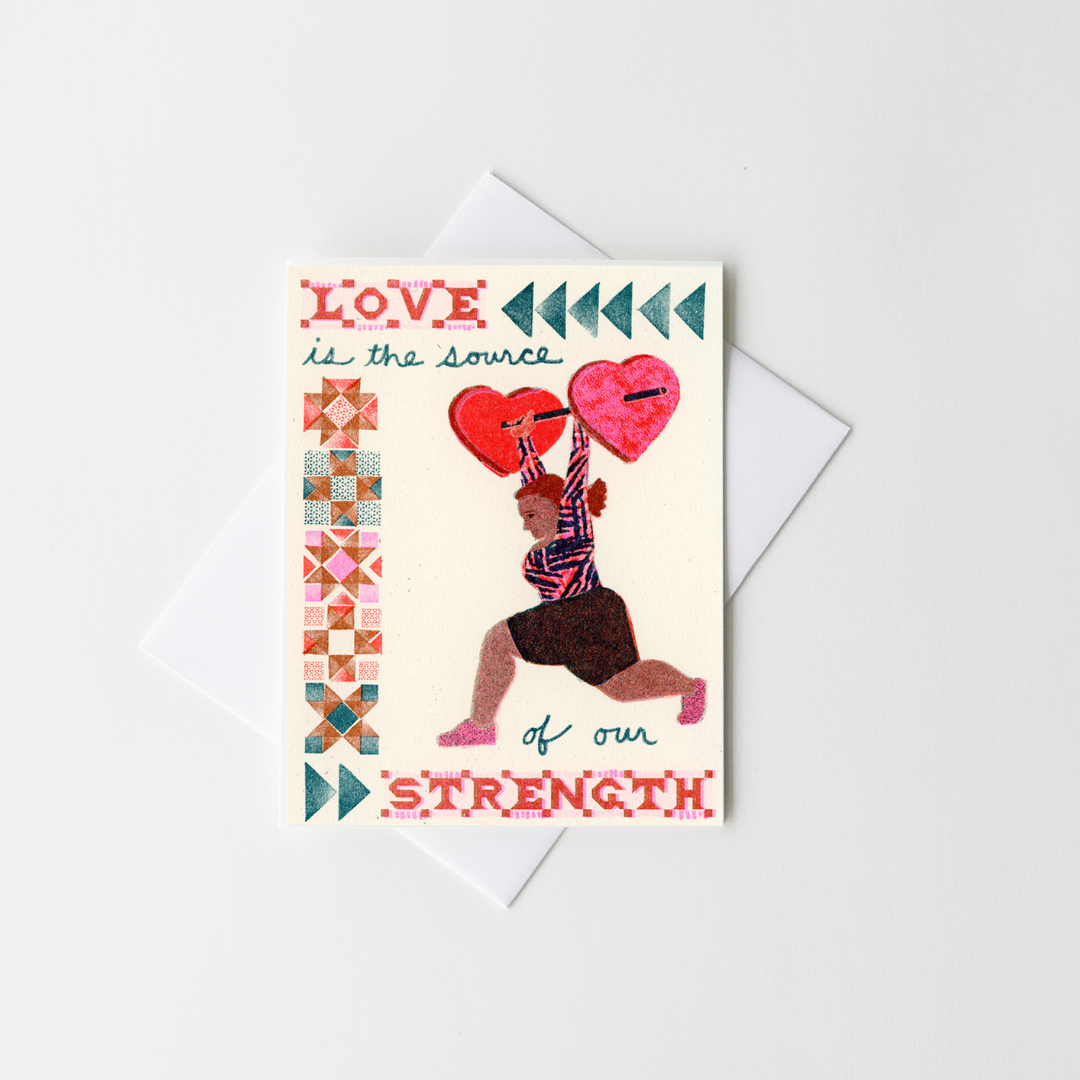 Love is the Source Risograph Card