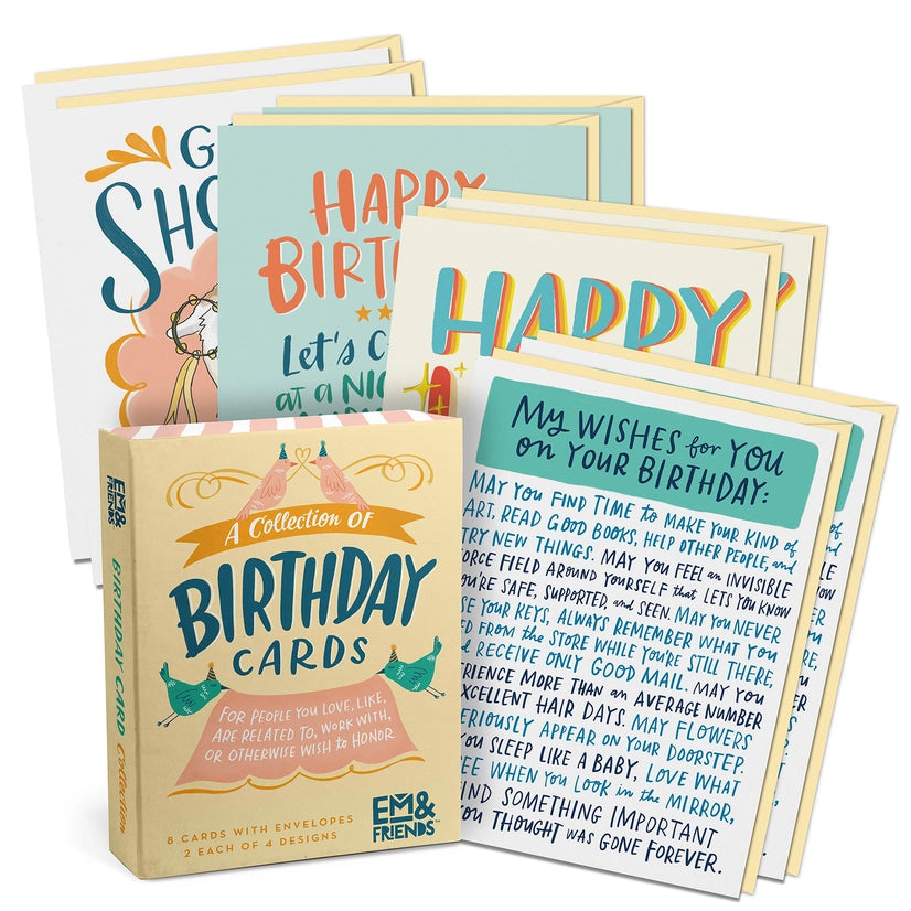 Birthday Cards, Box of 8