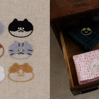 Cat and Flower Embroidery by Suimin