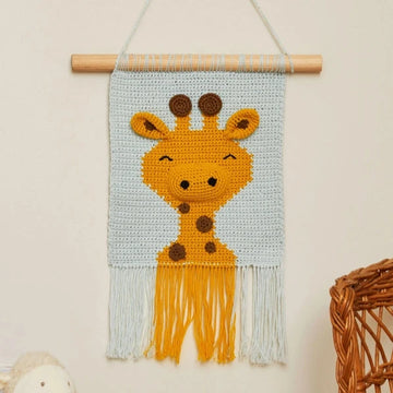 Giraffe Crochet Wall Hanging Kit