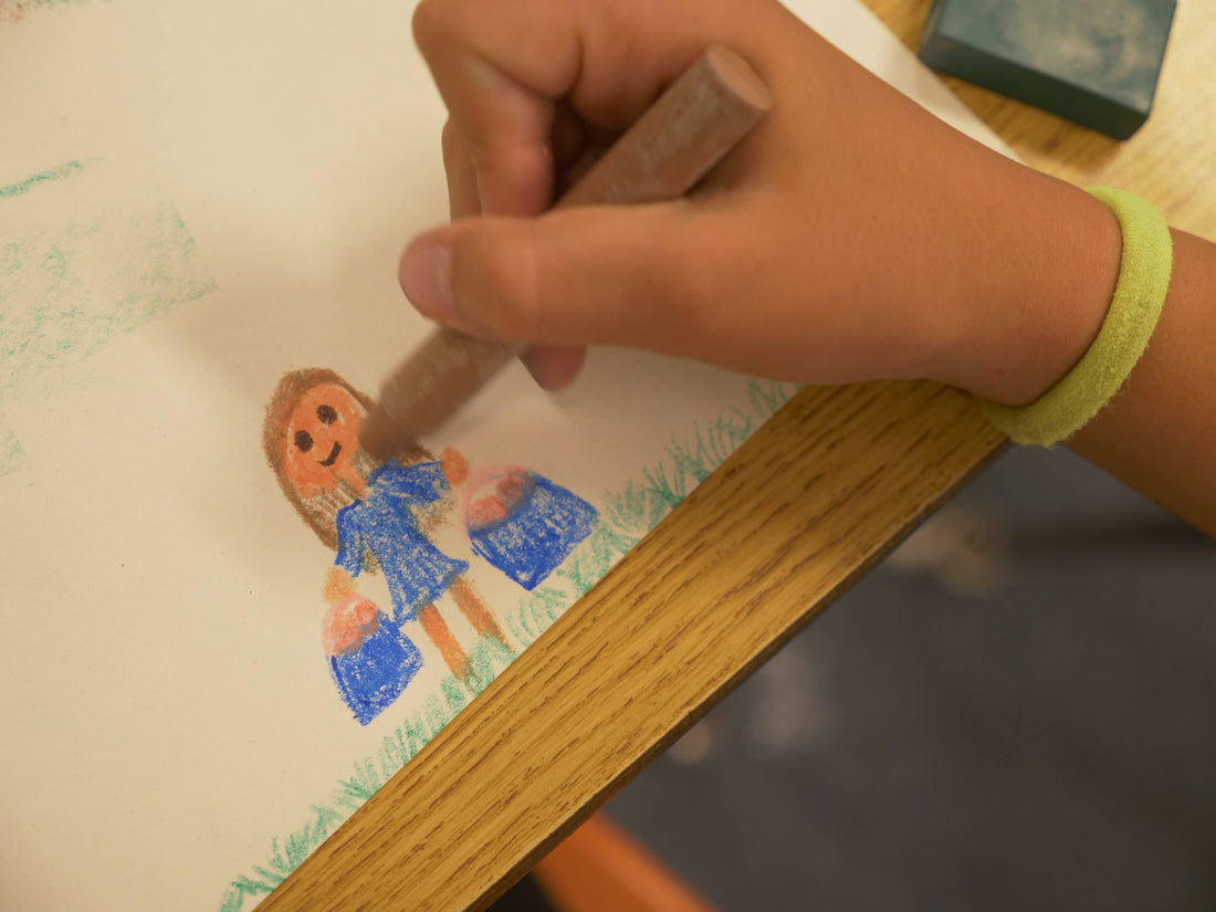 Skin Tones Beeswax Crayons - for fabric or paper