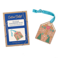 Stitched Gingerbread House Ornament Kit