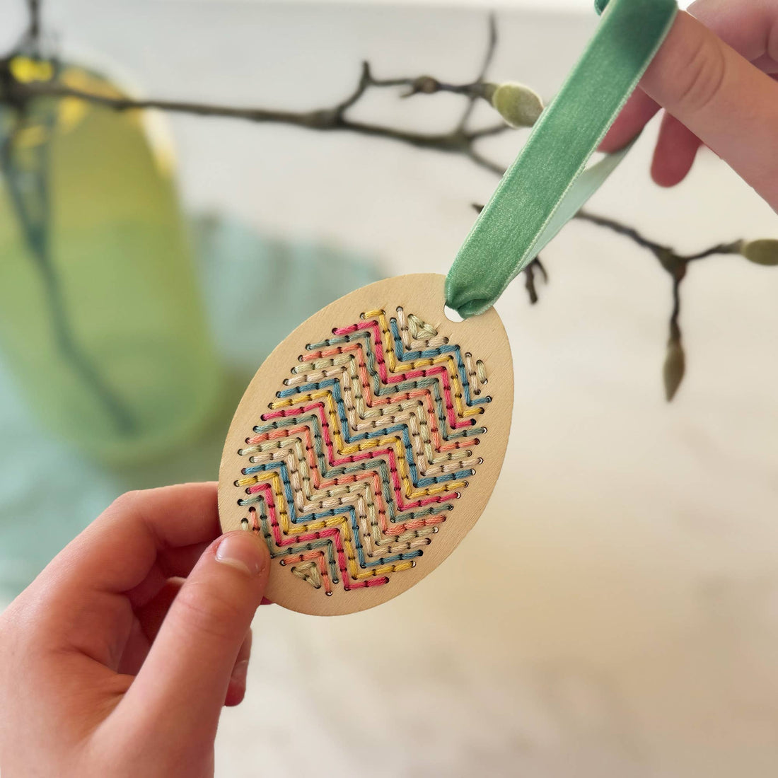 Stitched Egg Ornament Kit