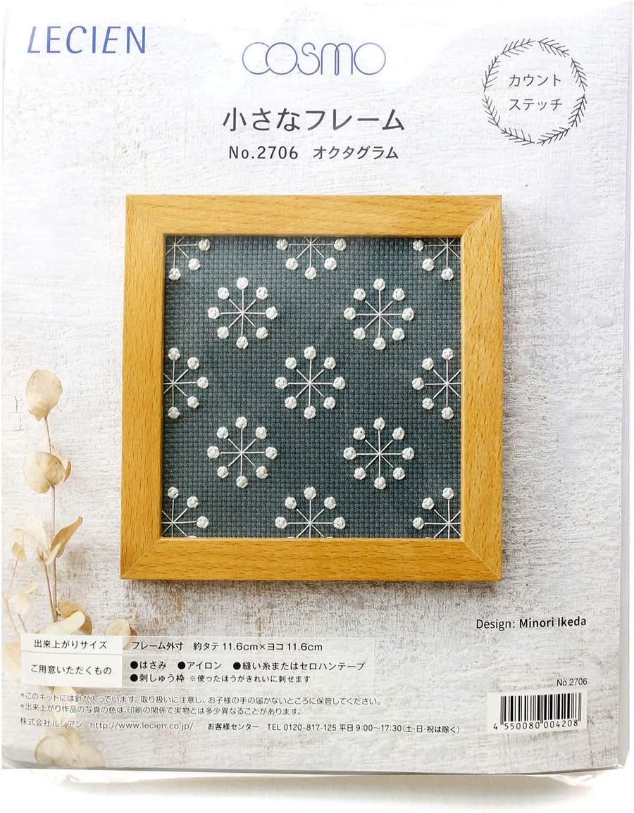 Octagram Counted Embroidery Kit with Frame