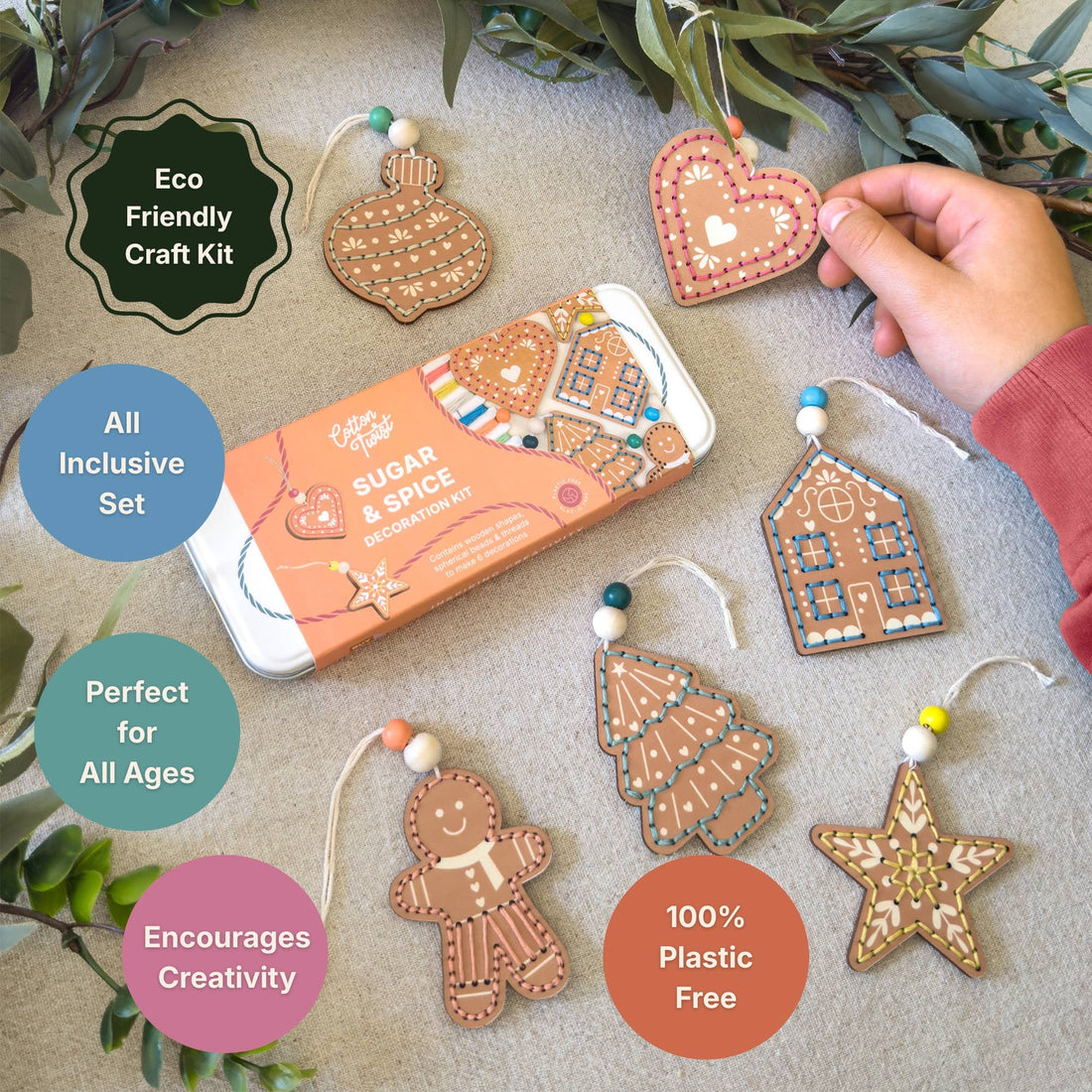 Sugar & Spice Stitched Ornament Kit