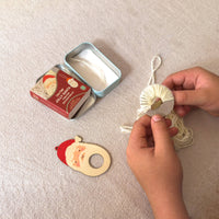 Pom Pom Santa Ornament Kit